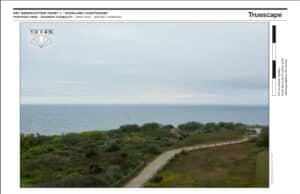 Visualization of Cape Cod Offshore Wind Farms from top of Highland Light