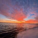 Cape Cod Sunrise from aboard Reel Deal Fishing Charters