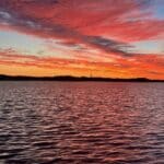 Cape Cod Sunrise from aboard Reel Deal Fishing Charters