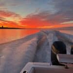 Cape Cod Sunrise from aboard Reel Deal Fishing Charters