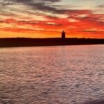 Cape Cod Sunrise from aboard Reel Deal Fishing Charters